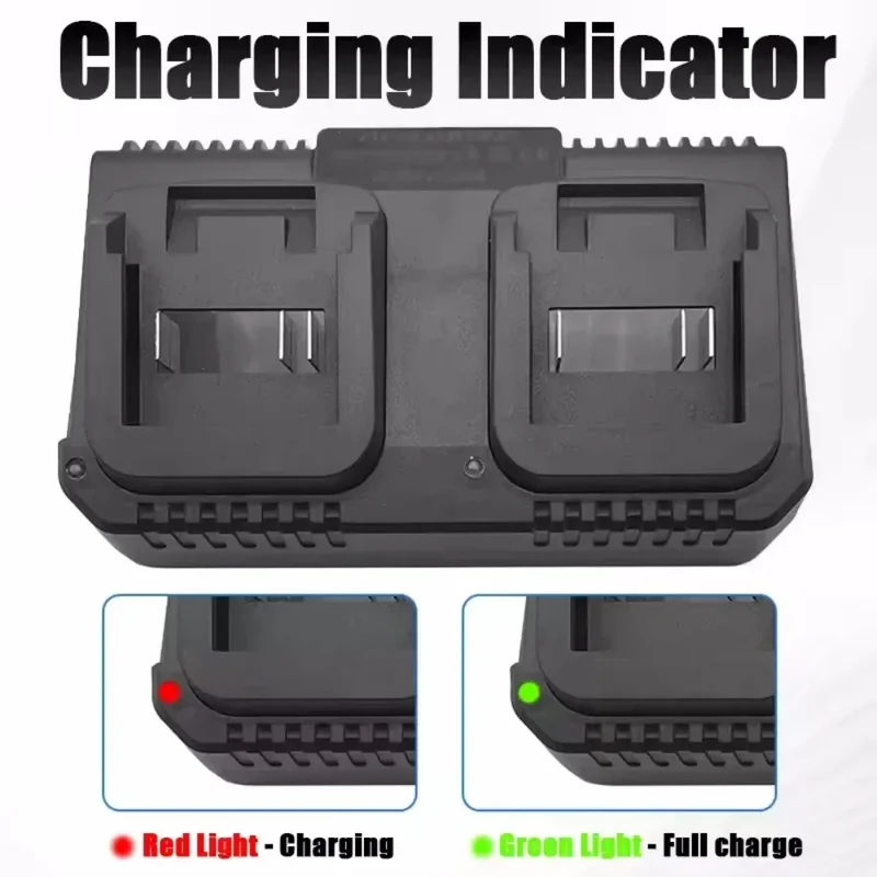 Lithium Battery Dual Charger 2 Ways Power Tool Battery Charger EU/US Plug For Makita 18V 21V Battery BL1415/1815/1830/1850