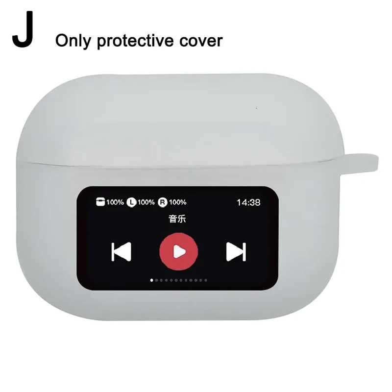 For A9 Pro Headset Case Earphone Case For Airpods Protective Cover Anti-Fall Shockproof Dustproof Transparent Silicone Case