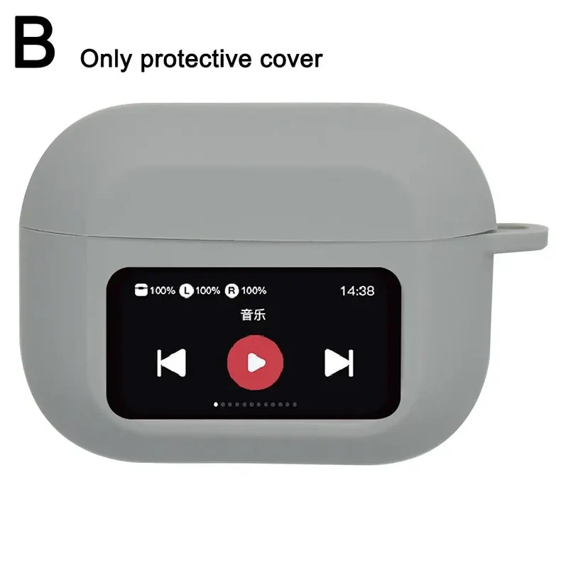 For A9 Pro Headset Case Earphone Case For Airpods Protective Cover Anti-Fall Shockproof Dustproof Transparent Silicone Case