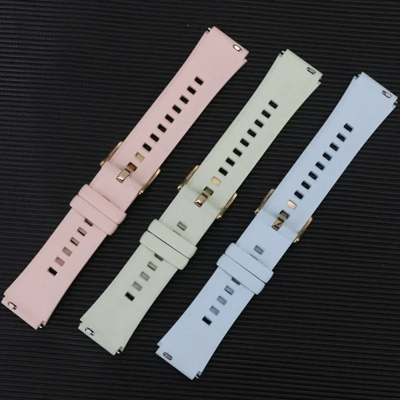 Original 18mm Watch Strap for Huawei GT6 GT5 41mm Leather Strap GT4 41mm FKM Sport Band for GT5pro 42mm Women Calf Leather Band