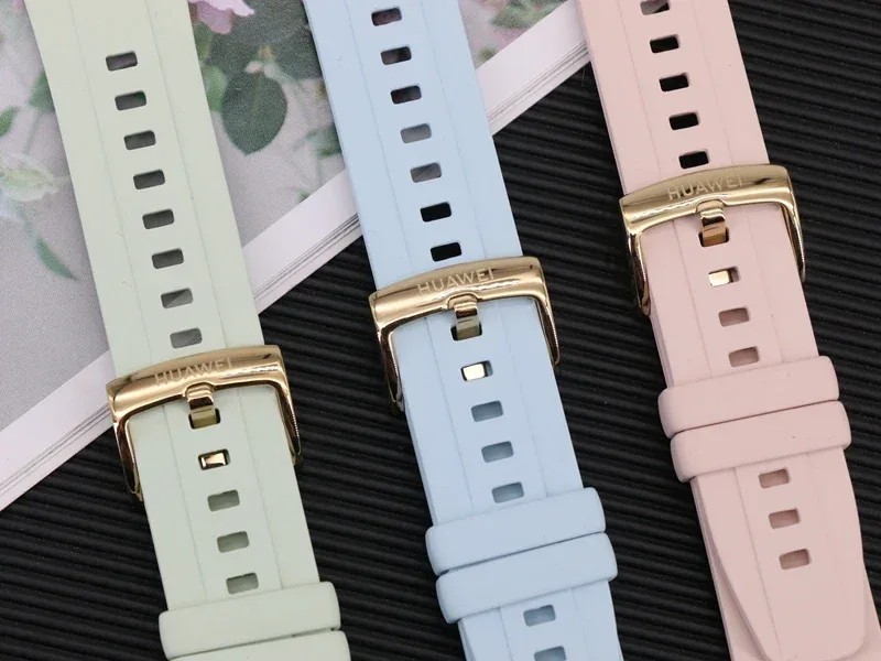 Original 18mm Watch Strap for Huawei GT6 GT5 41mm Leather Strap GT4 41mm FKM Sport Band for GT5pro 42mm Women Calf Leather Band