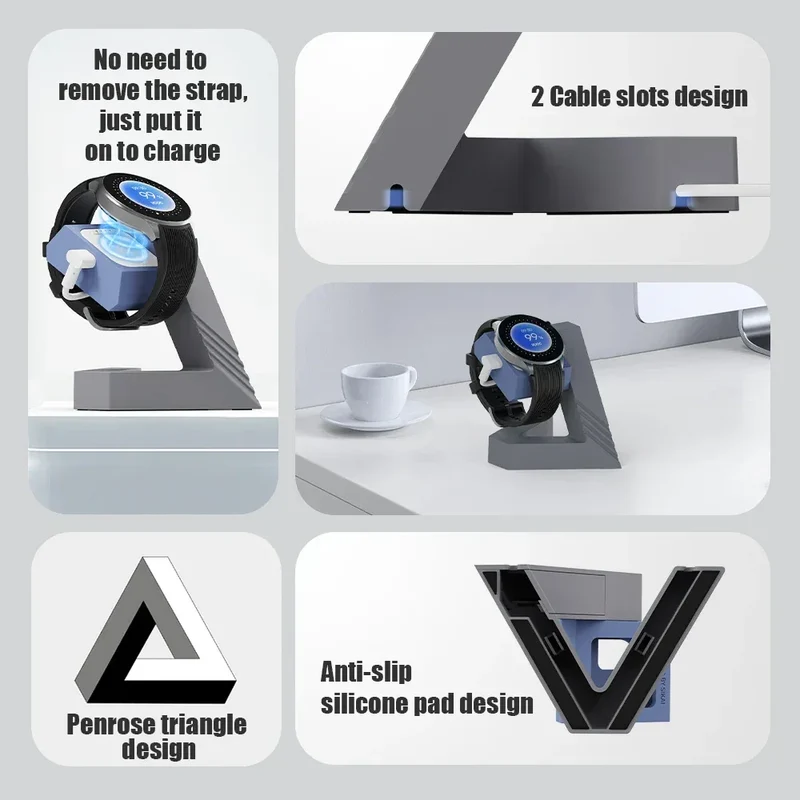 Watch Charging stand For OPPO WatchX/Oneplus Watch2 Smart Watch Dock Holder Charger Stand With OPPO WatchX Cable