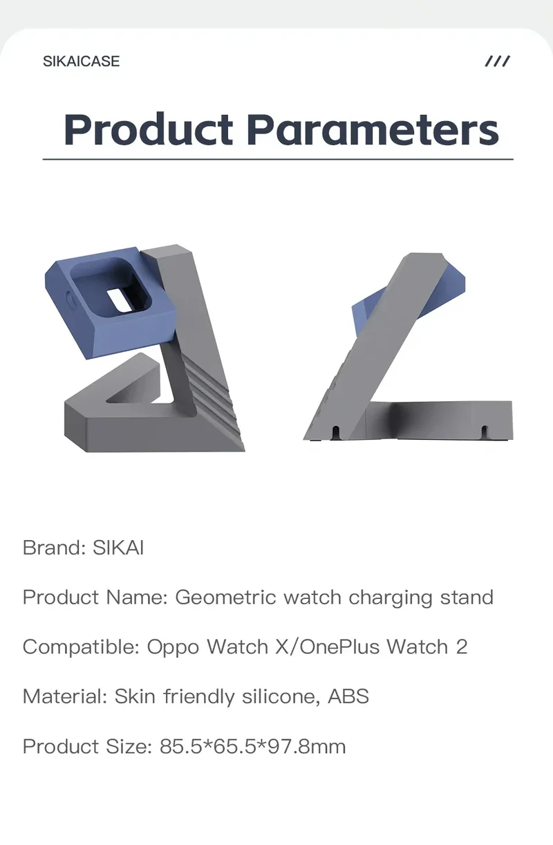Watch Charging stand For OPPO WatchX/Oneplus Watch2 Smart Watch Dock Holder Charger Stand With OPPO WatchX Cable