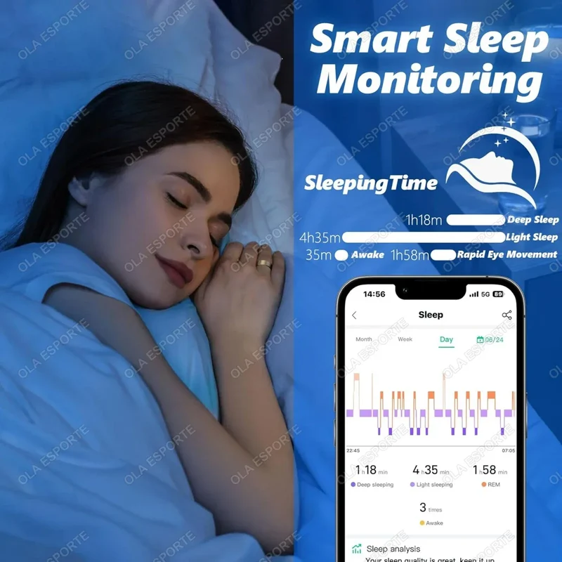 2025 Smart Ring Blood Pressure Heart Rate Sleep Monitoring Smartring IP68 & 5ATM Waterproof Multi-sport Mode Smartring Man Women