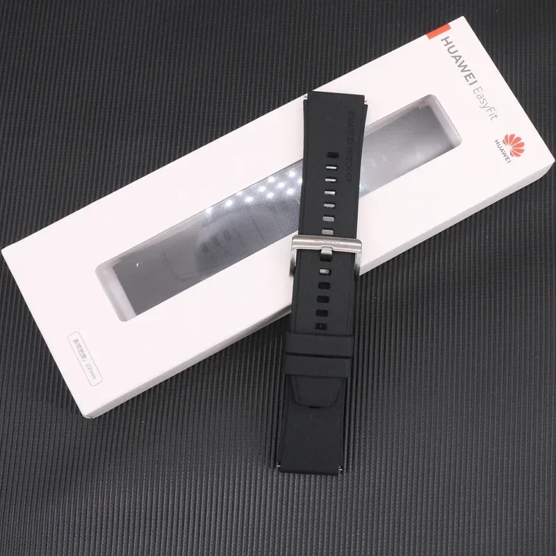 Original FKM Rubber Sport Band for Huawei GT3pro 46mm Titanium Watch Strap GT3 PRO Genuine Leather Band