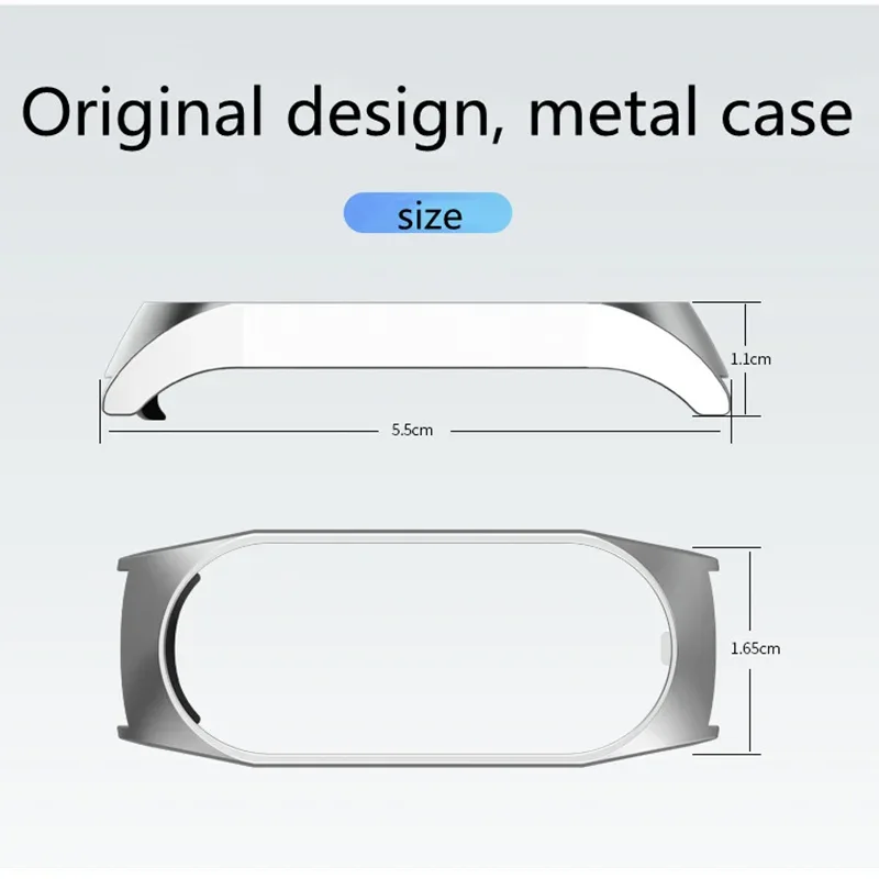 Metal Strap bracelet for Xiaomi mi band 7 6 5 3 4 strap Stainless Steel MiBand 4 Smart Wrist Strap for xiao mi miband 4 3 straps