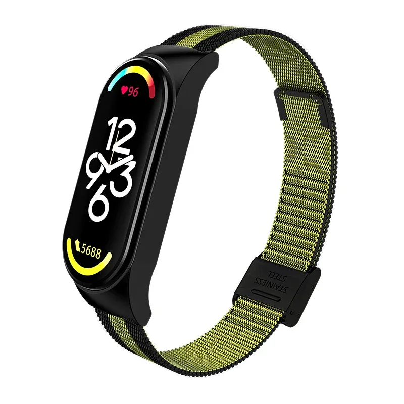 Metal Strap bracelet for Xiaomi mi band 7 6 5 3 4 strap Stainless Steel MiBand 4 Smart Wrist Strap for xiao mi miband 4 3 straps