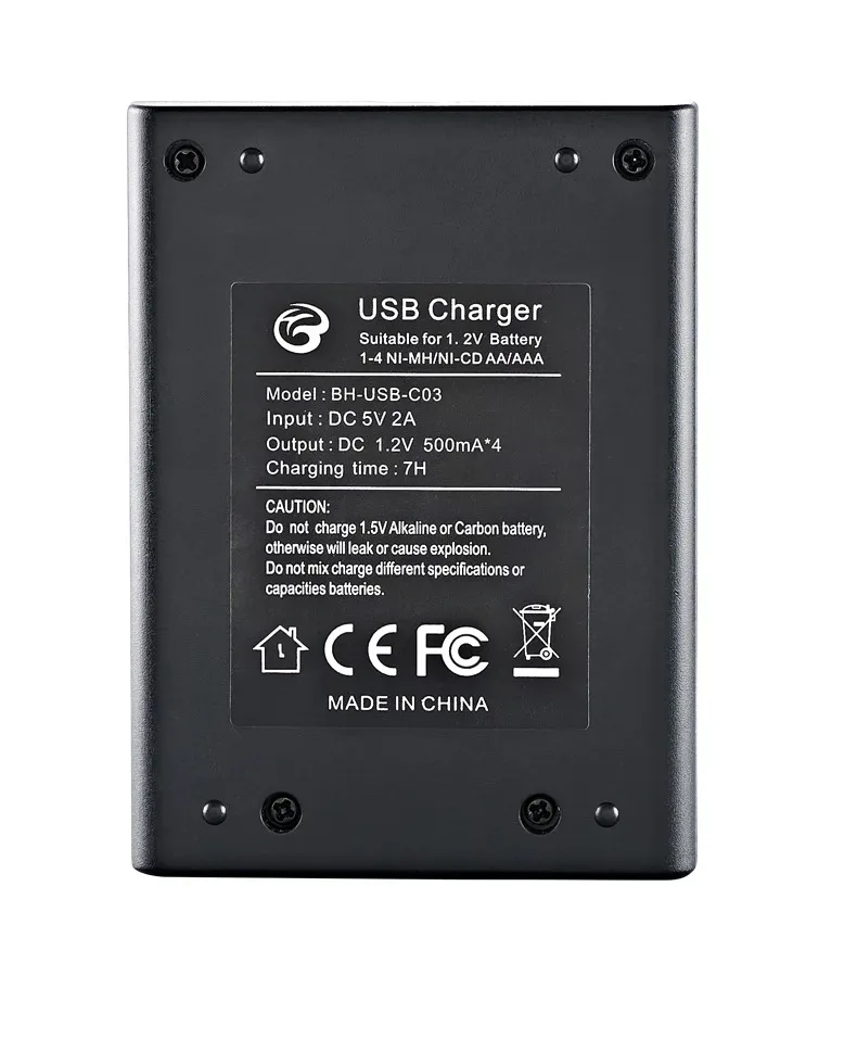 LCD Display AA / AAA Battery USB Charger 4 Slots For NI-MH /NI-CD AA AAA 1.2V Rechargeable Battery Indicator Battery Charger
