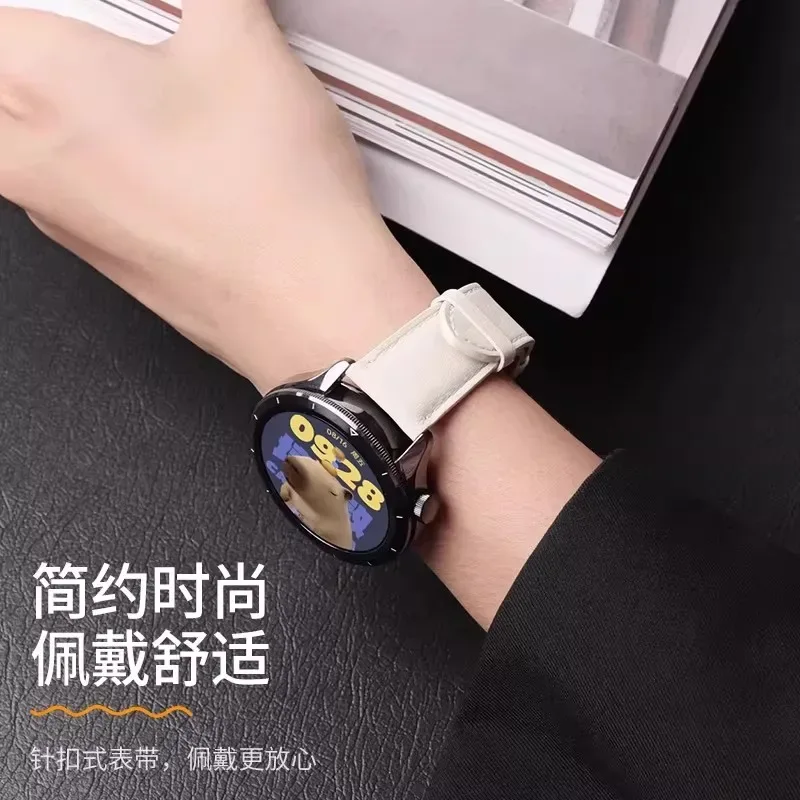 18mm Strap For Xiaomi Watch S4 41mm Leather Bracelet For Mi Watch S4 41mm Band Women Wriatband Accessories