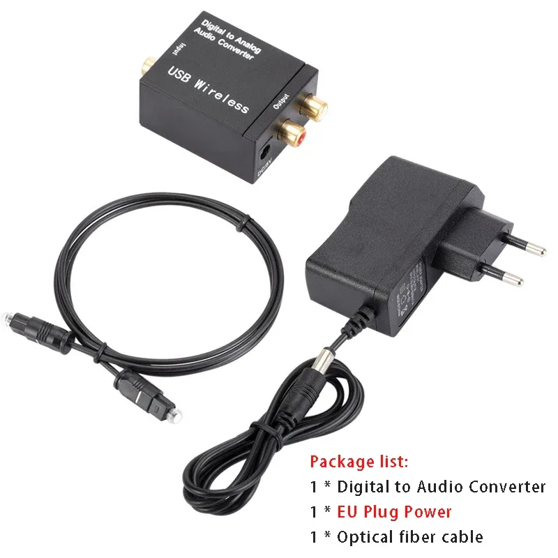 Bluetooth Digital to Analog Audio Converter Adapter For TV Amplifier Decoder Optical Fiber Coaxial Signal to Analog DAC Spdif