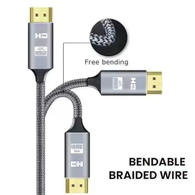 HDMI 2.0 Cable 4K HDR High Speed with Ethernet - 3D/ARC/PS5/PS4/Xbox/Fire TV/Blu-ray Player Compatible