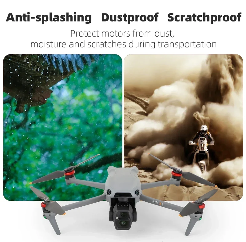 For DJI AIR 3S Motor Guard Aluminium Motor Cover Cap Hood Accessories Cover Against Paddles Dust-Proof Engine Protector