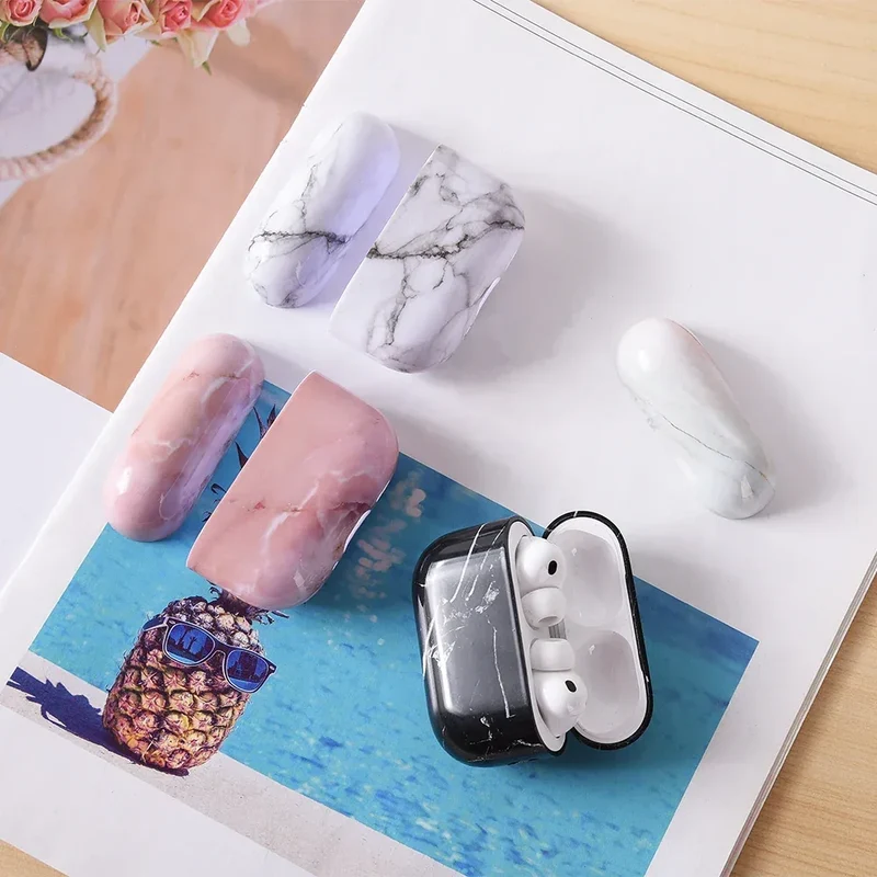 Marble Pattern Case For Apple Airpods Pro 3 Generation 2025 Hard PC Cover For AirPods 4 3 1 2 Pro2 Marble Protective Case Fundas