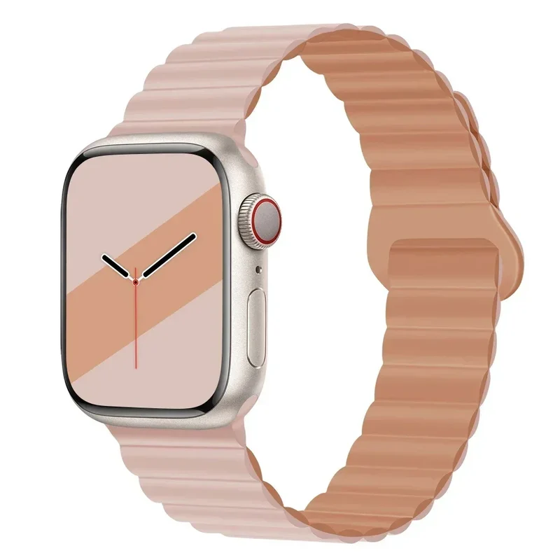 NEW Original Liquid Silicone Magnetic bands for Apple watch band Ultra 2 Series 9 SE iwatch 42mm 44mm 45mm 49mm 38mm 40mm 41mm