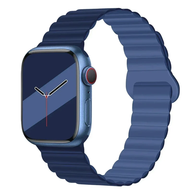 NEW Original Liquid Silicone Magnetic bands for Apple watch band Ultra 2 Series 9 SE iwatch 42mm 44mm 45mm 49mm 38mm 40mm 41mm