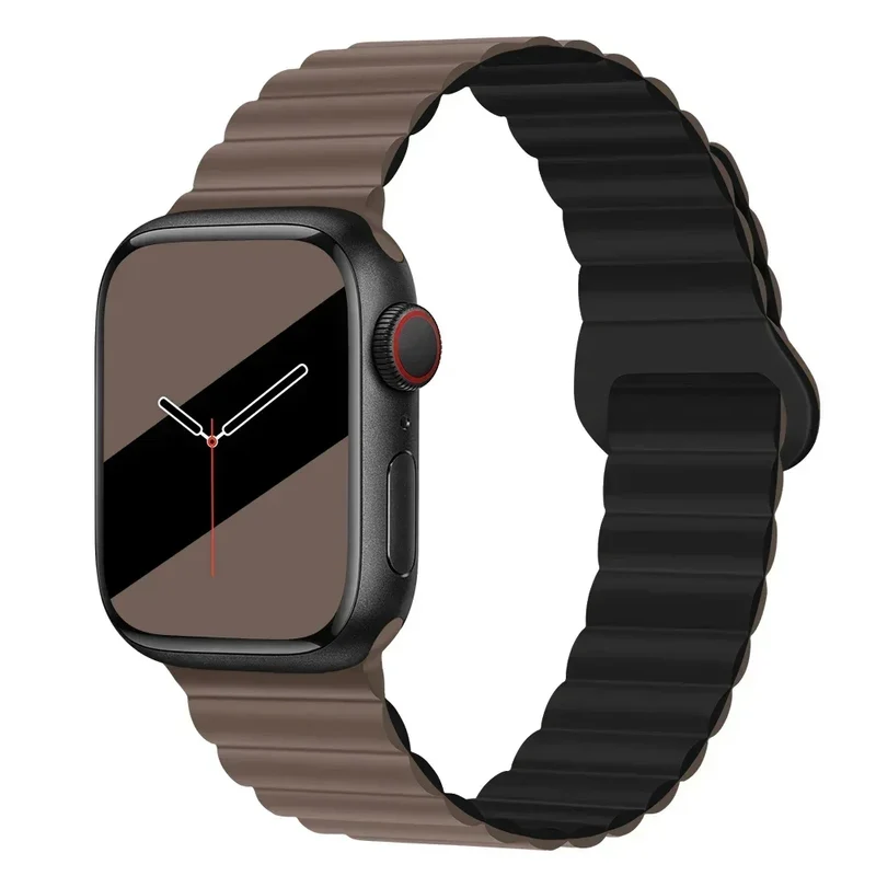NEW Original Liquid Silicone Magnetic bands for Apple watch band Ultra 2 Series 9 SE iwatch 42mm 44mm 45mm 49mm 38mm 40mm 41mm