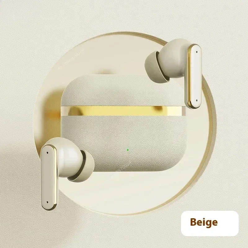 In-Ear Premium Leatherette Earphones Wireless True Headphones Bluetooth Ultra-Long Battery Life Noise Cancellation Technology