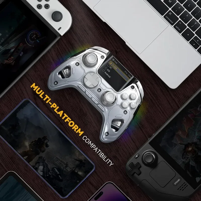 Mamba One V2 Wireless Gaming Controller for Switch/PC/iOS/Android Hall Effect Stick RGB Light 1800mAh with Charging Dock