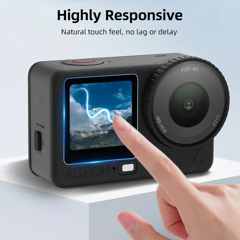 Screen Protector for DJI Osmo Action 6 Anti-scratch Screen Protective Glass Film Ultra-Clear for DJI Action 6 Accessories