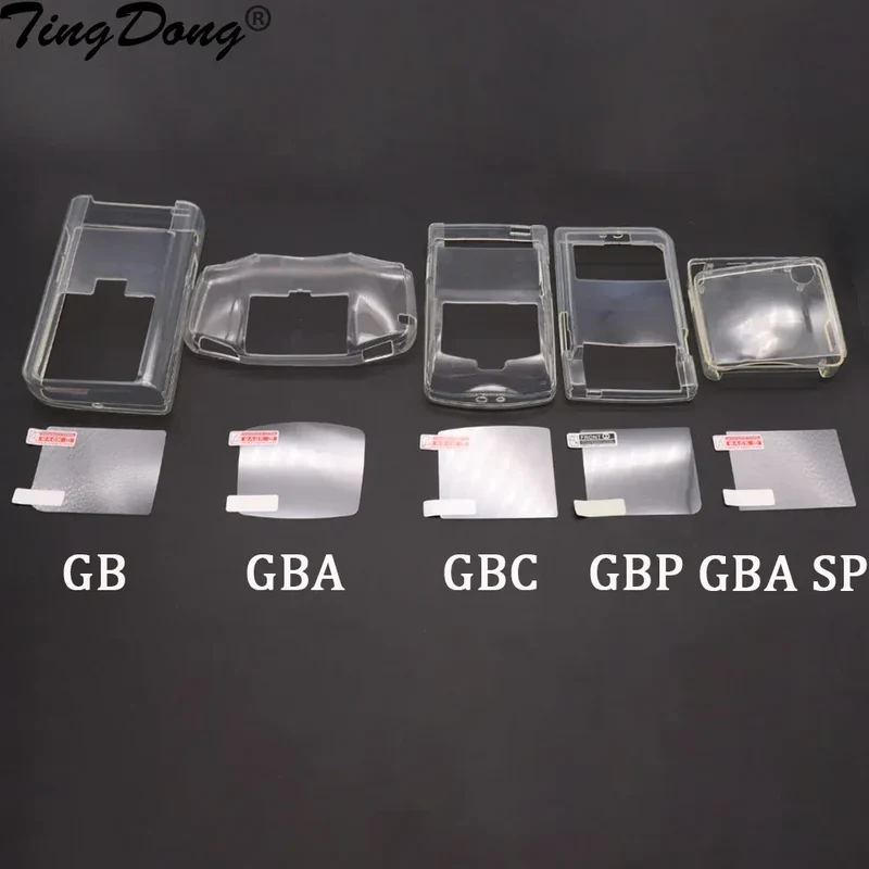 1Pc Transparent Case Cover For GBC GBA GBP GBA SP Protective Cover For Nintend Gameboy GB Silicone Soft Crystal Shell