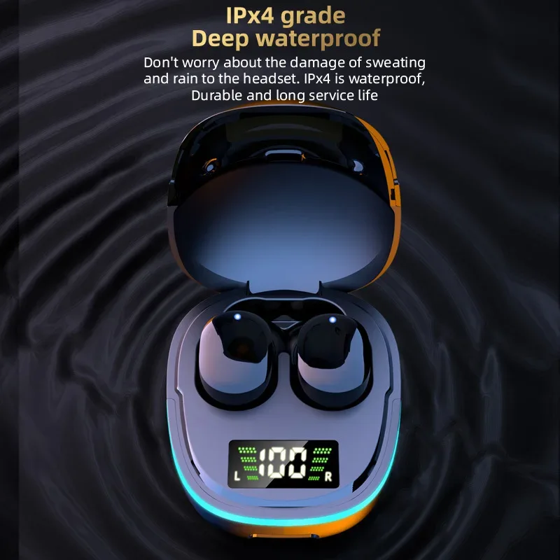 TWS Bluetooth Earphones Touch Control HiFi Stereo Sound Waterproof In-Ear Game Headset With Mic Sport Portable Headphones