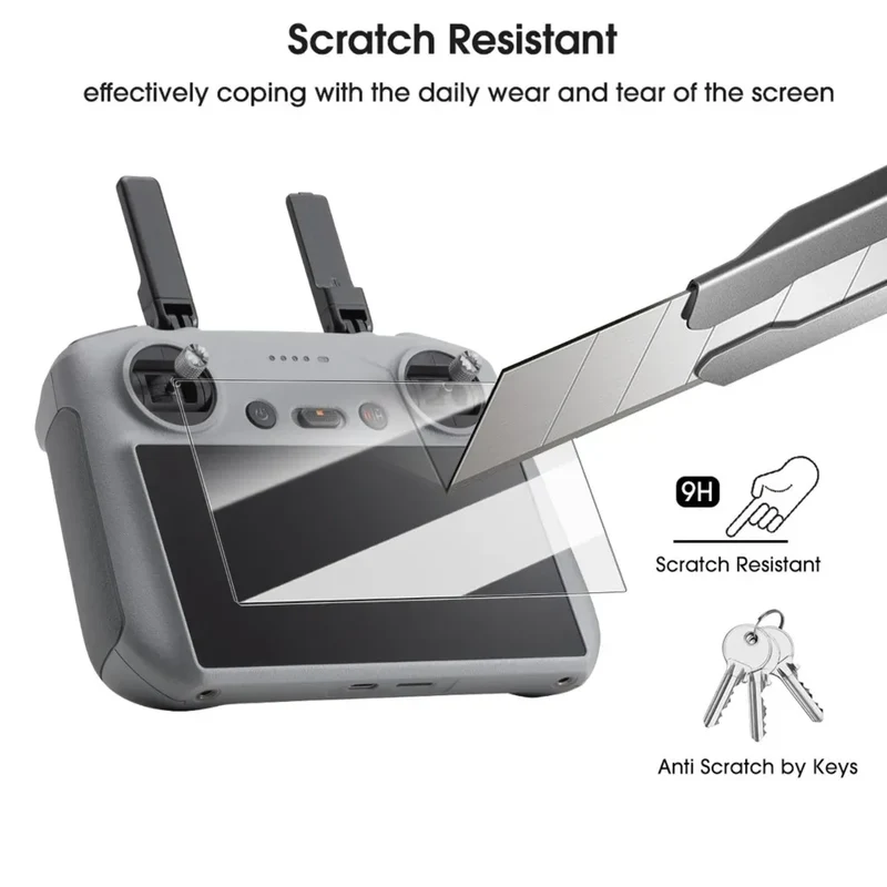 Tempered Glass Screen Protectors for DJI RC 2/1 Remote Control Anti-scratch Films Glass HD Clear Protective Film for DJI RC RC2