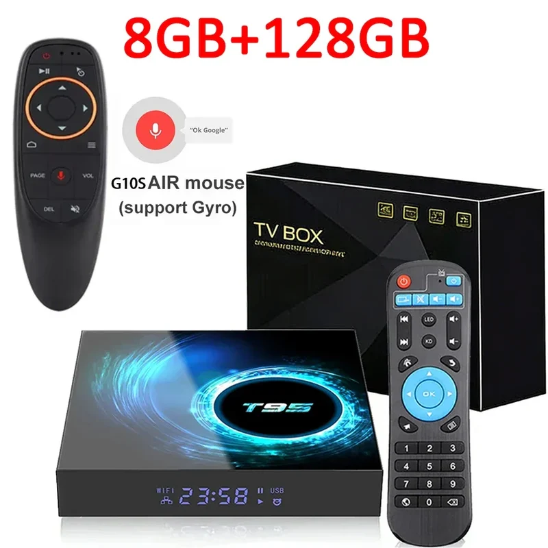 2026 New Android TV Box T95 Allwinner H616 Android 16 8GB+256GB Dual Wifi BT5.4 Ultra HD Smart Home Theater TV Box Media Player