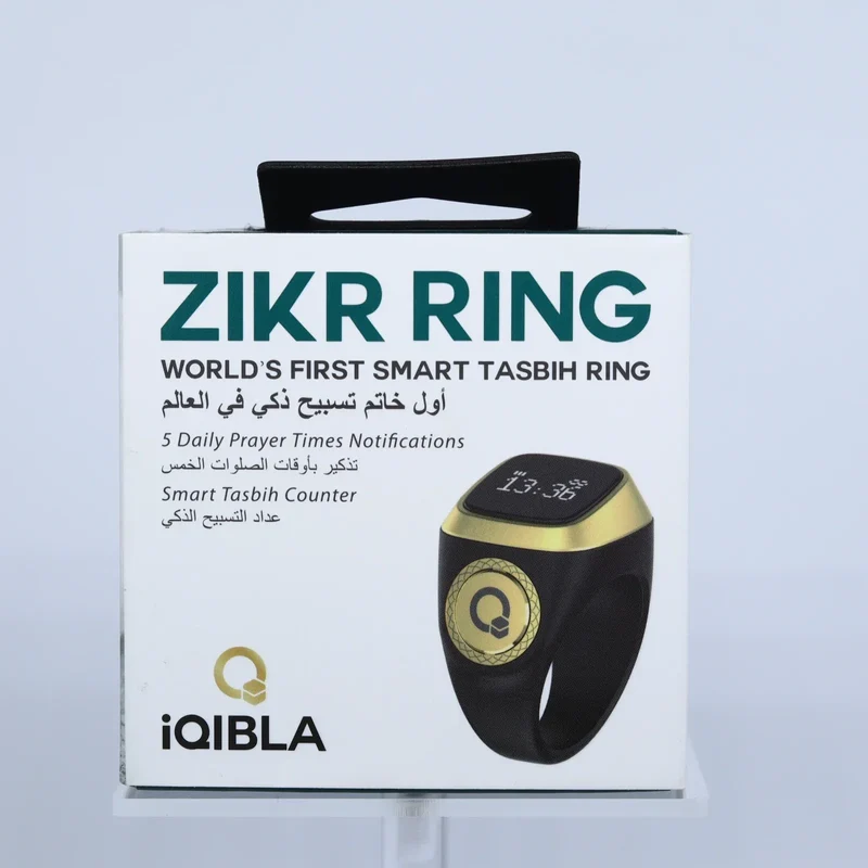 2025 Hot Sell Gift for Muslim Intelligent Praise Tasbih Tally Counting Smart Plasterl Electronic Rosary Zikr Tasbeeh Ring E01