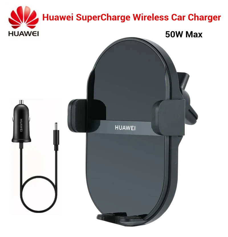 Huawei SuperCharge Wireless Car Charger 50W Max Intelligent Both Side Sensor Mounting Dual Charging 3D Cooling Fast Charger
