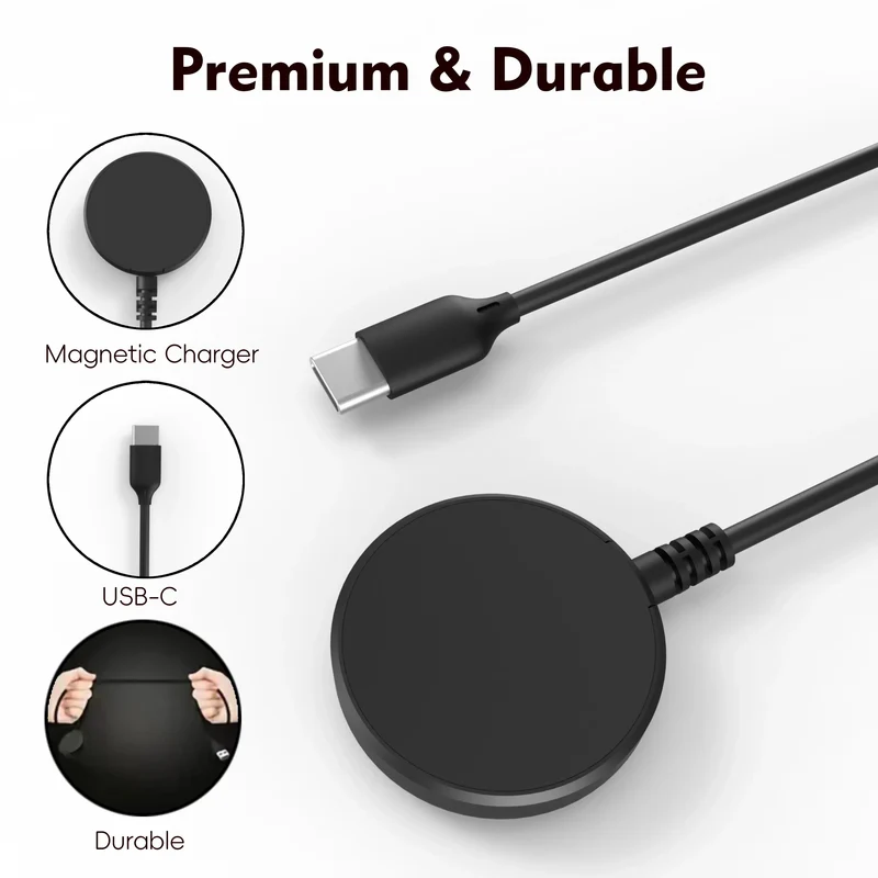 Wireless charger Galaxy Watch Charger for Galaxy Watch 3/4 5/6/7 Active1-2 Ultra FE watch cable USB-A USB-C
