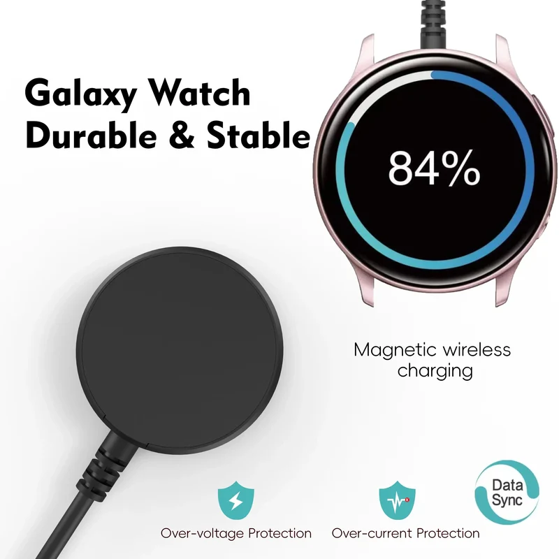Wireless charger Galaxy Watch Charger for Galaxy Watch 3/4 5/6/7 Active1-2 Ultra FE watch cable USB-A USB-C