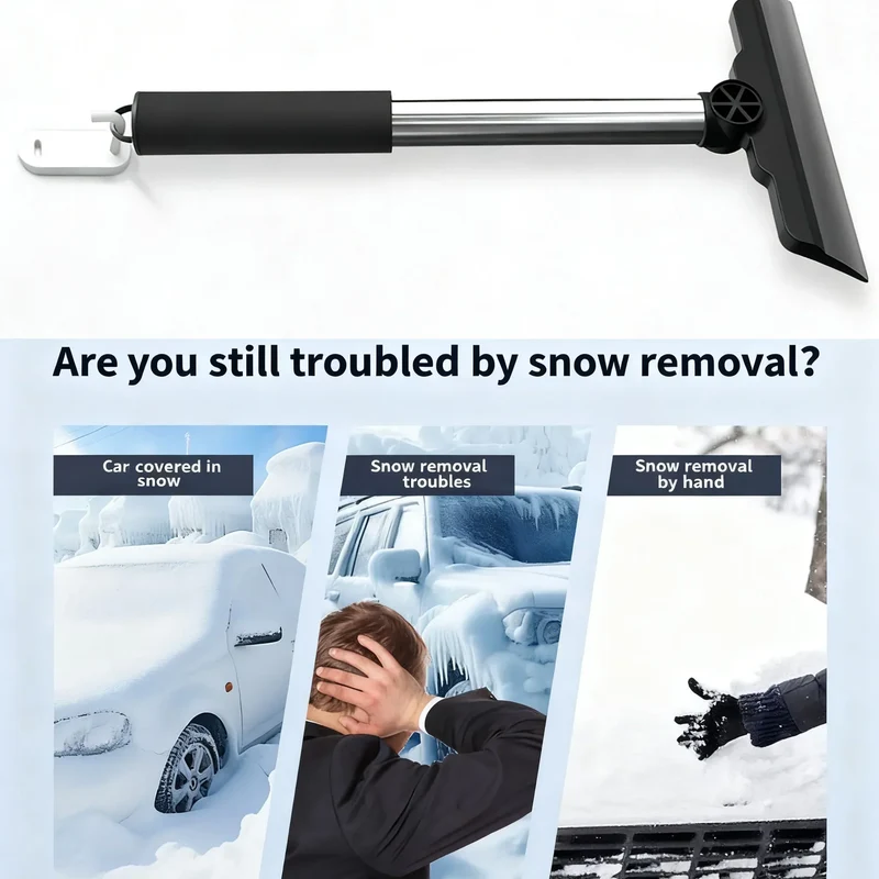 New Car Ice Scraper Snow Car Snow Shovel Winter Windshield Defrosting Ice Scraper Tool Glass Snow Removal Tools Auto Accessories