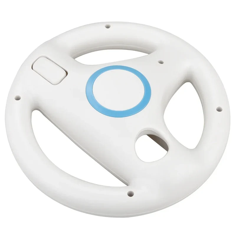Steering Wheel For Nintendo Wii Remote Controller Mario Kart Racing Games Black White Racing Wheel Plastic Innovative Exciting