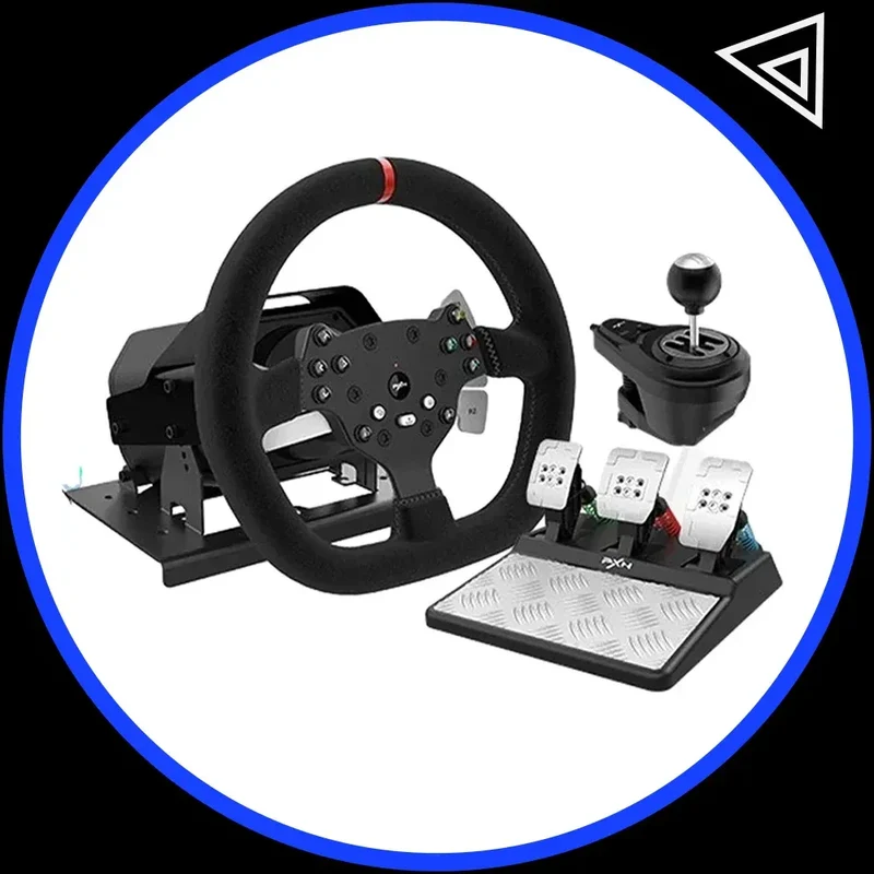 Pxn V10 Steering Wheel Gaming Controller Wired Force 900 Rotation Game Steering Wheel For Ps3/Ps4/Switch/Xbox Man Gifts Custom