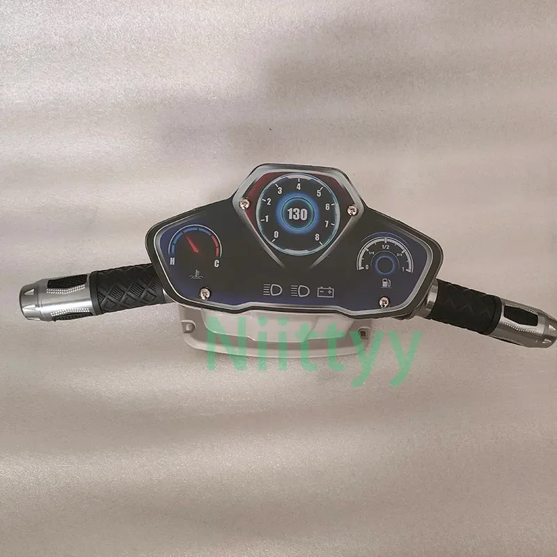 Racing Video Game Machine Super Motorcycle Steering Wheel LED Handlebar with GaugesDIY Kit Arcade Children's Simulation
