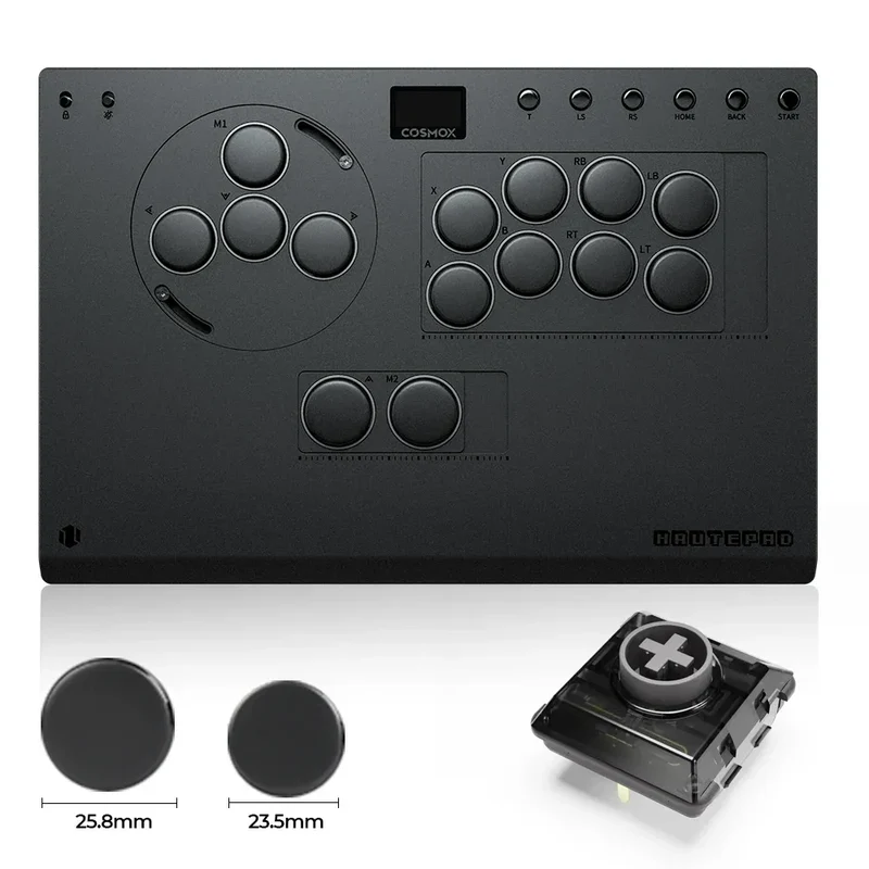 Haute42 X-Move Aluminium Alloy Hitbox Leverless Controller Stickless Fightstick For PC/PS4/PS5 Arcade Game Controller Joystick