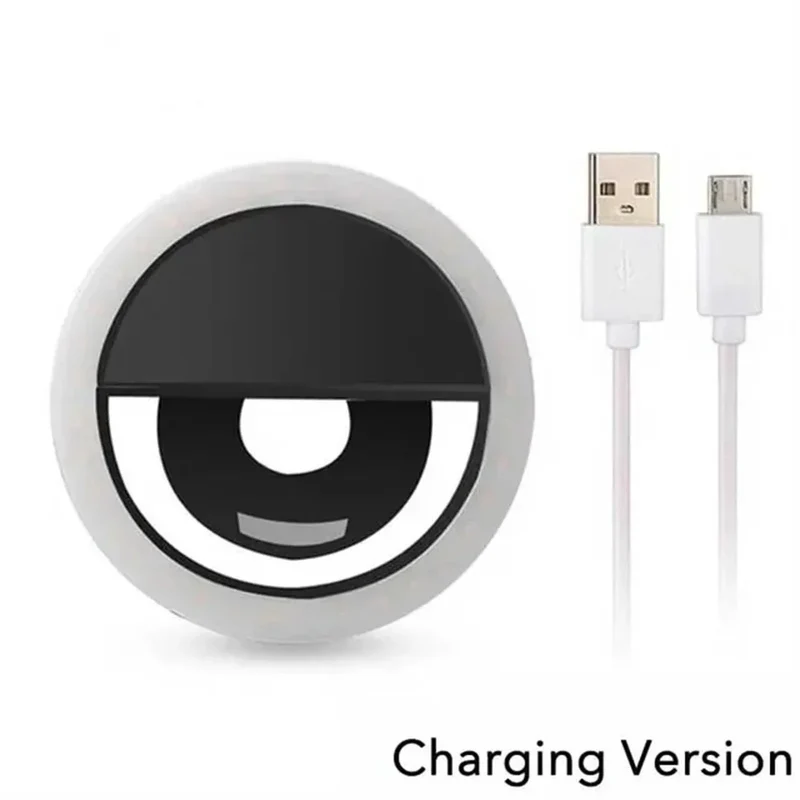 LED Selfie Fill Light USB Charge Led Selfie Ring Light Mobile Phone Live Broadcast Video LED Selfie Ring Lamp For All Smartphone