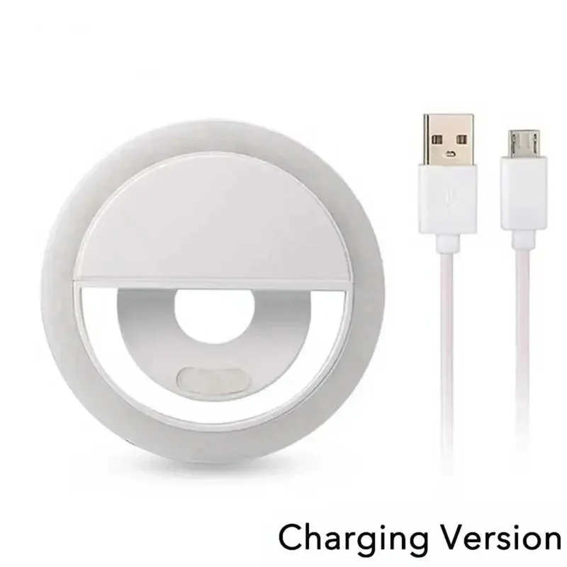 LED Selfie Fill Light USB Charge Led Selfie Ring Light Mobile Phone Live Broadcast Video LED Selfie Ring Lamp For All Smartphone