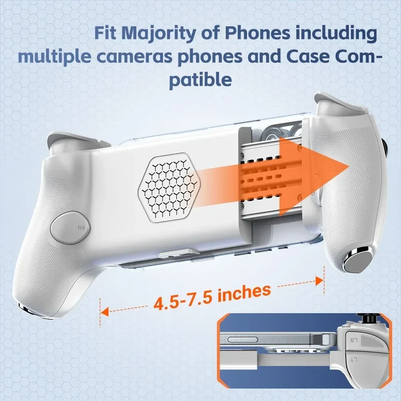 Gamwing AB01 AB02 AoBing Max Max+ Mobile Phone Game Controller Game pad Joystick Type-C Wired & BT Compatible with Android, iOS