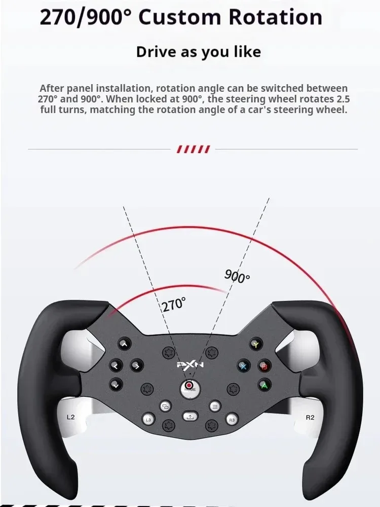 New PXN W V10-F Formula F1 Gaming Steering Wheel Racing Disk Adapted to V10/V10Pro Steering Wheel Racing Man Gifts pxn w v10-f