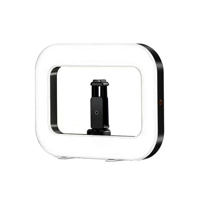 Portable Handheld Ring LED Light New Rabbit Cage Lighting Photography Lamp for Mobile Live Broadcast Selfie Light Decoration