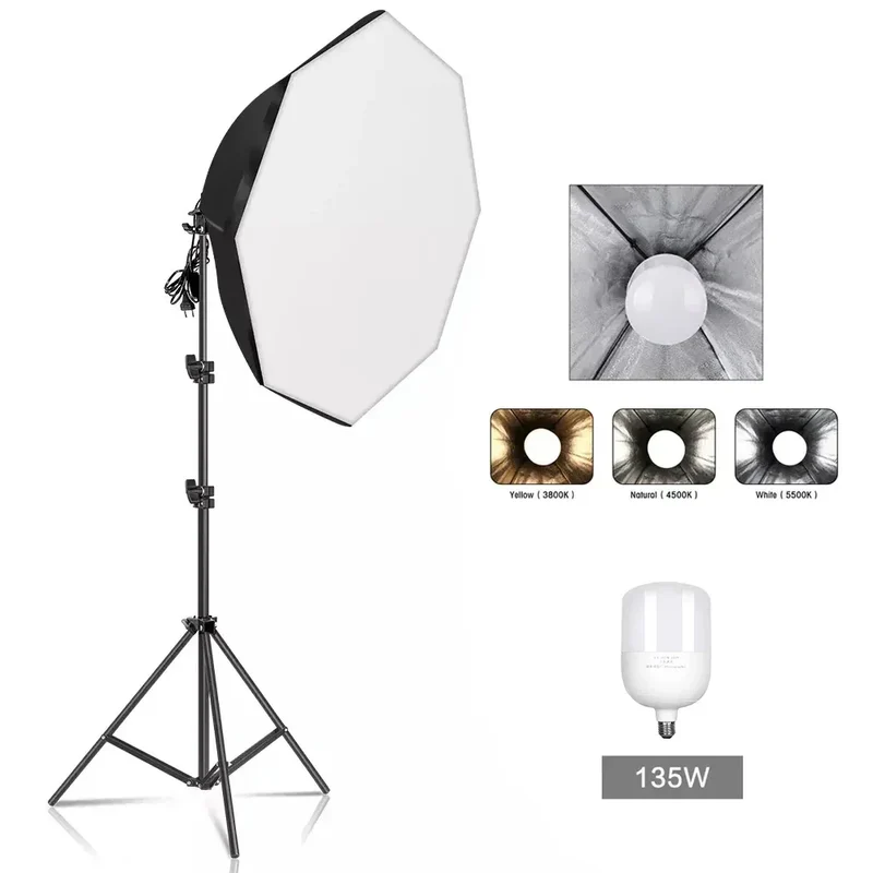 SH 50x70CM Photography Softbox Lighting Kits Professional Continuous Light System Equipment For Photo Studio