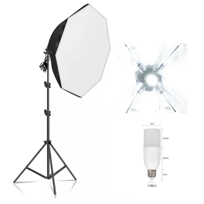 SH 50x70CM Photography Softbox Lighting Kits Professional Continuous Light System Equipment For Photo Studio