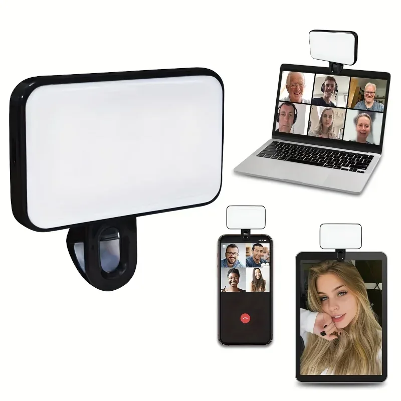 Portable Rechargeable LED Fill Light Mini Selfie Fill Light for Mobile Phone Computer