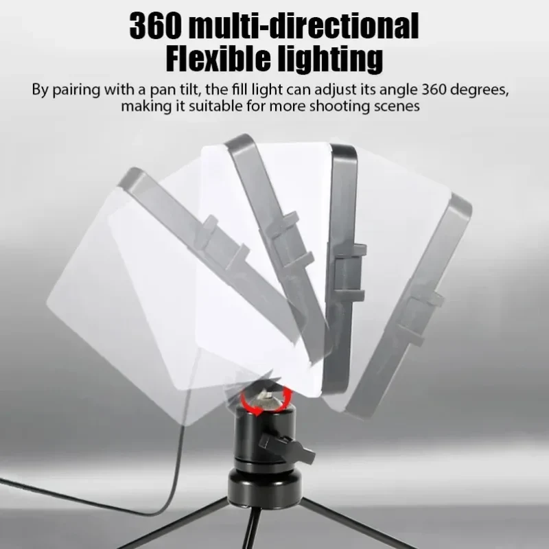 VIKEFON 3000K-6000K LED Photography Video Light Panel Lighting Photo Studio Lamp Kit For Shoot Live Streaming Youbube RGB Filter