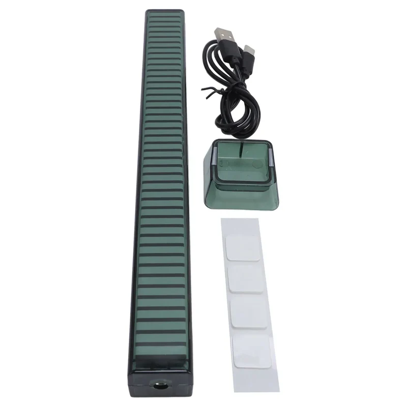 LED Ambient Light Bar RGB Music Light Sound Control Rhythm Sync LED Ambient Light Bar with Base Multiple Colors and Modes