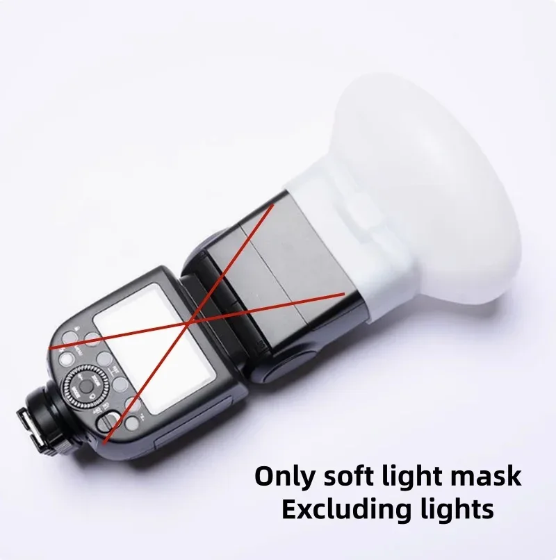1Pcs Diffuser Bounce Dome Soft Silicone Flash Cap For GODOX Nikon Sony Olympus Fujifilm Panasonic Yongnuo Speedlite
