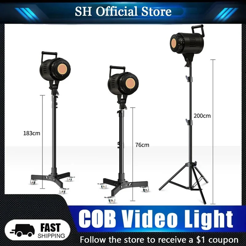 135W Photography LED Video Light Daylight-Balanced Sun Lamp for Portrait Flash Studio Accessories Youtube Live