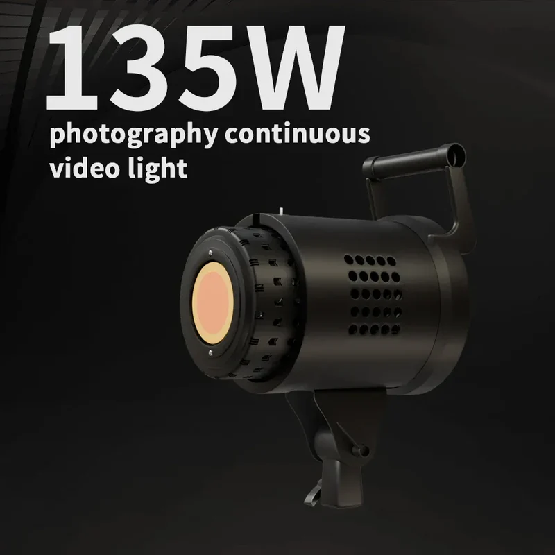 135W Photography LED Video Light Daylight-Balanced Sun Lamp for Portrait Flash Studio Accessories Youtube Live