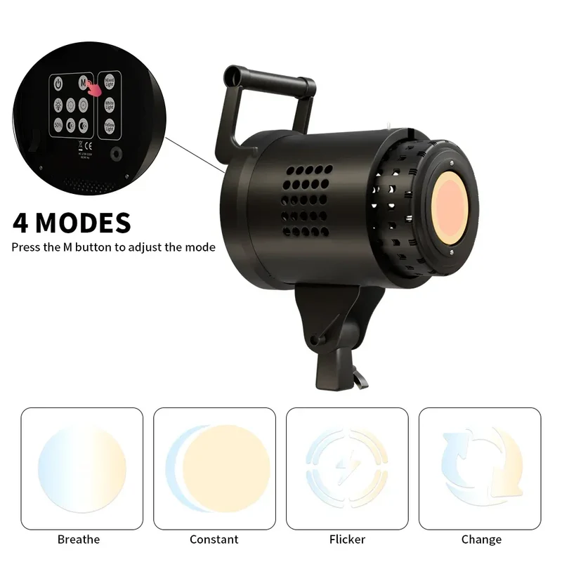 135W Photography LED Video Light Daylight-Balanced Sun Lamp for Portrait Flash Studio Accessories Youtube Live